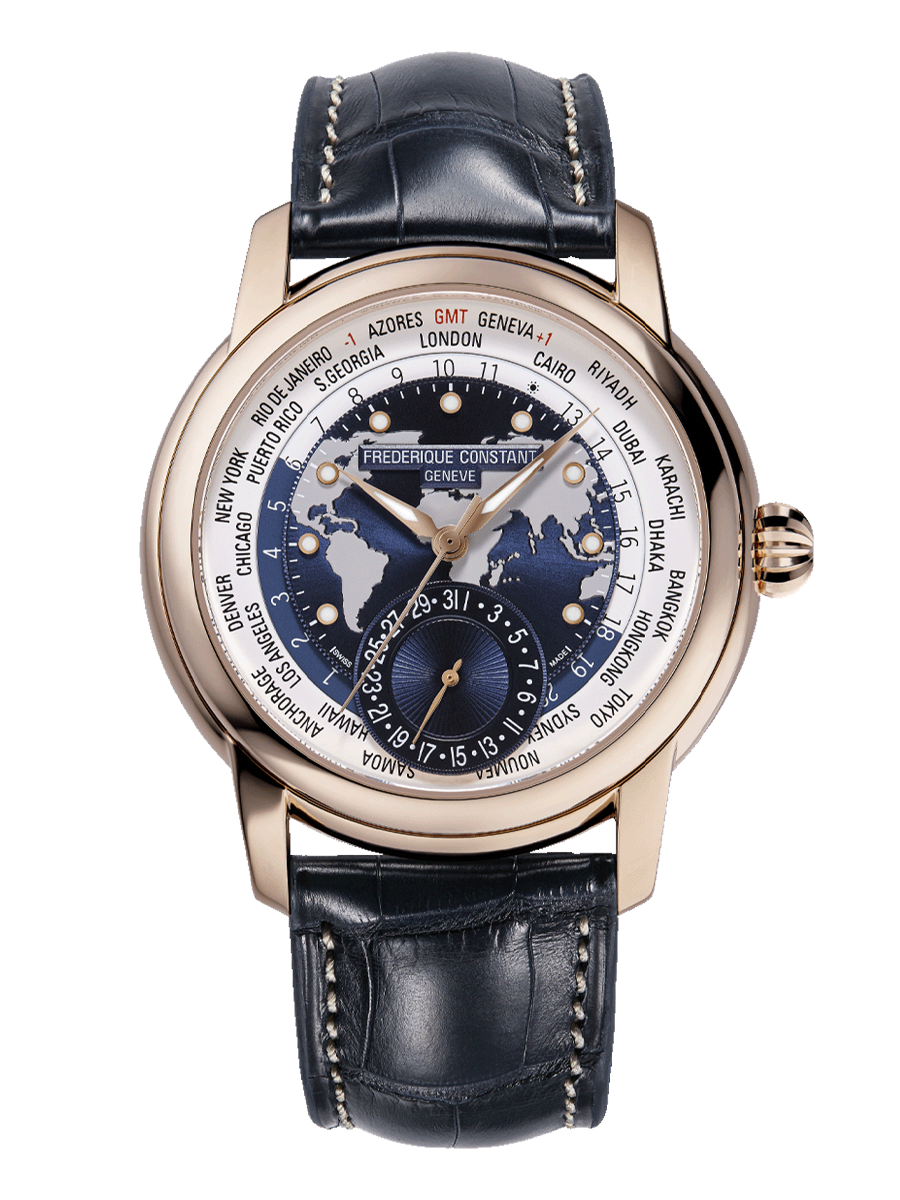 Manufacture Classic Worldtimer Watch FC-718NWWM4H9 | Frederique